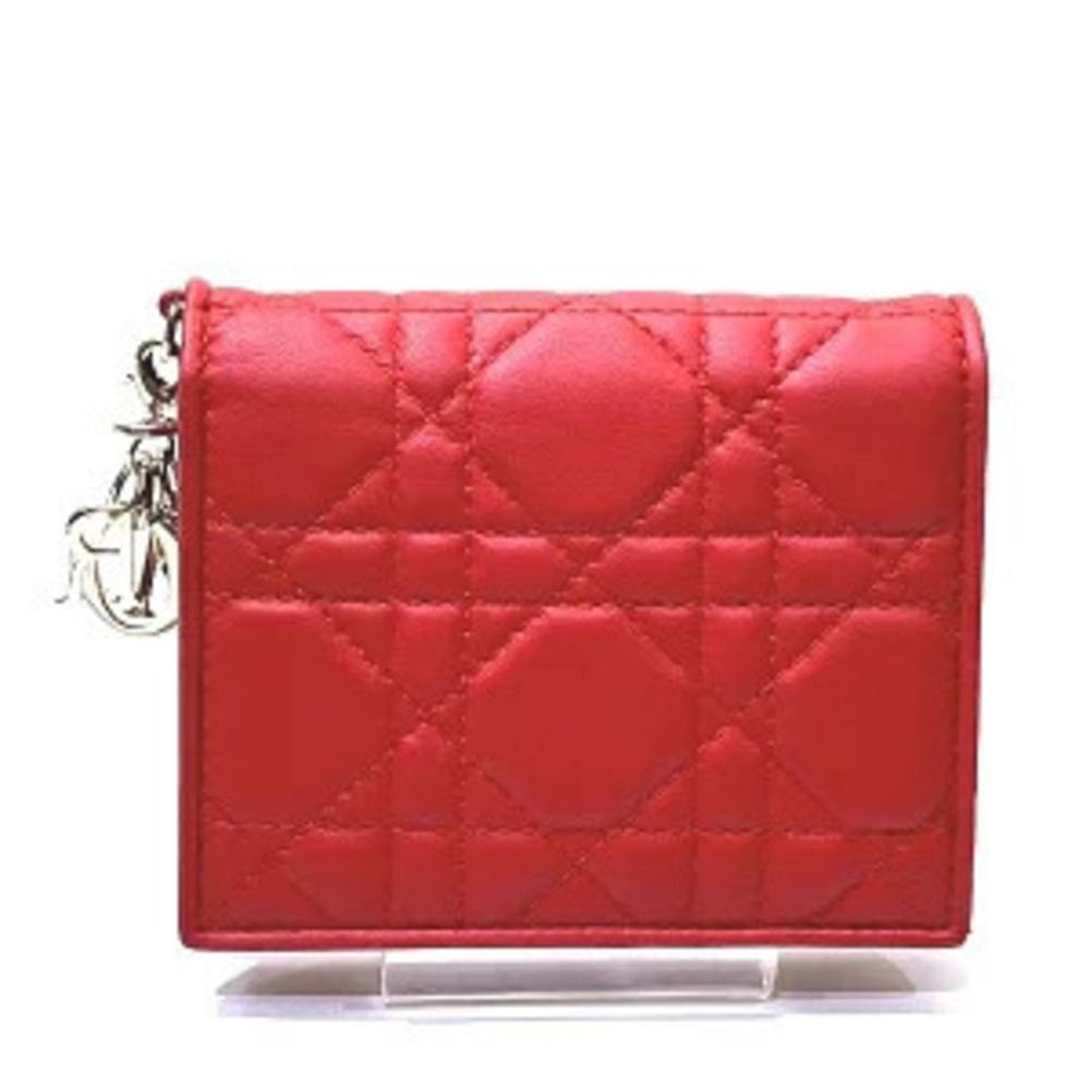 Christian Dior Cannage Bi fold Wallet Charm